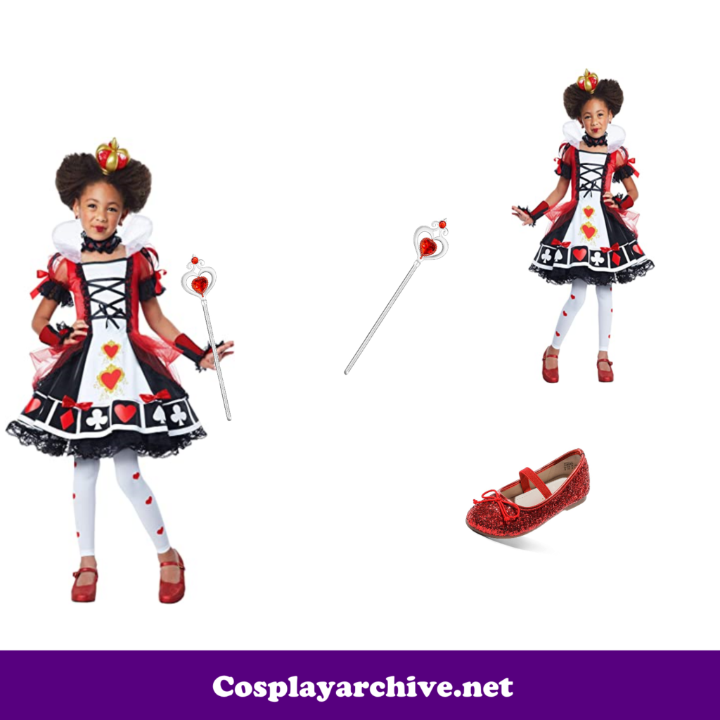 How to Make a Girl Queen of Hearts Costume from Amazon