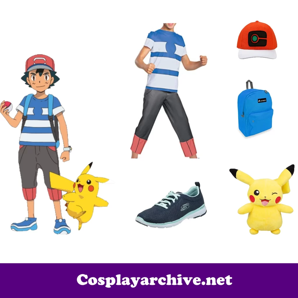 Ash Ketchum Costume Cosplay from Amazon