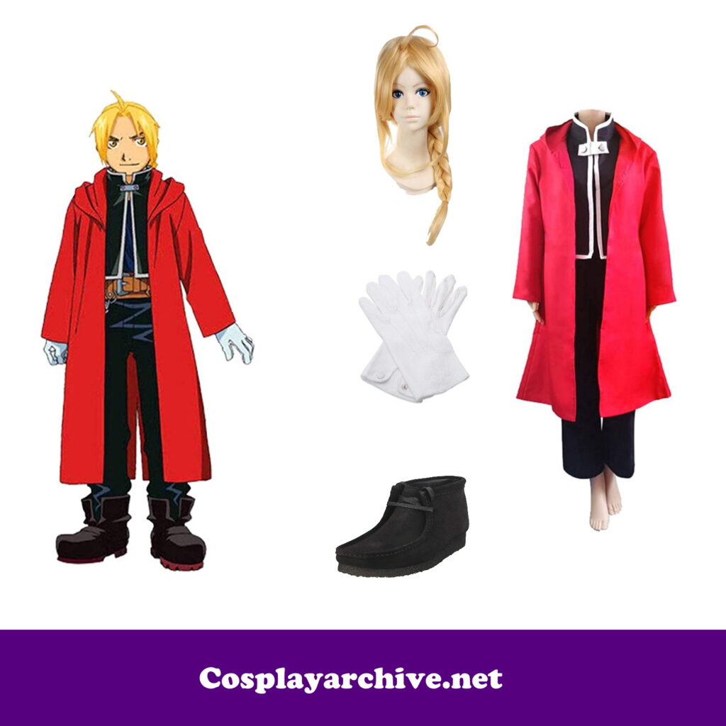 Edward Elric Cosplay Costume from Amazon