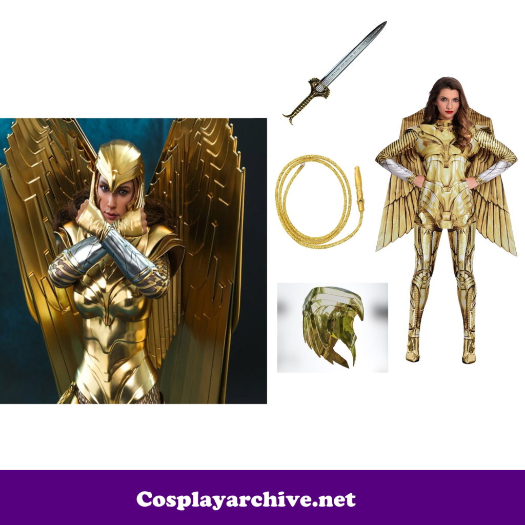 Wonder Woman ( Princess Diana ) Golden Cosplay Costume