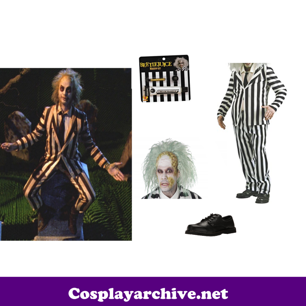 Beetlejuice Costume from Amazon
- DIY Guide for Cosplay