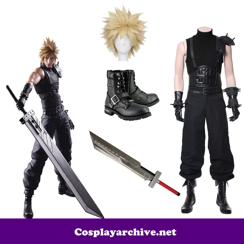 Cloud Strife Cosplay Costume from Amazon