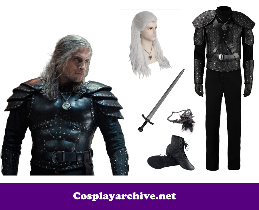Geralt of Rivia Movie Cosplay Costume from Amazon