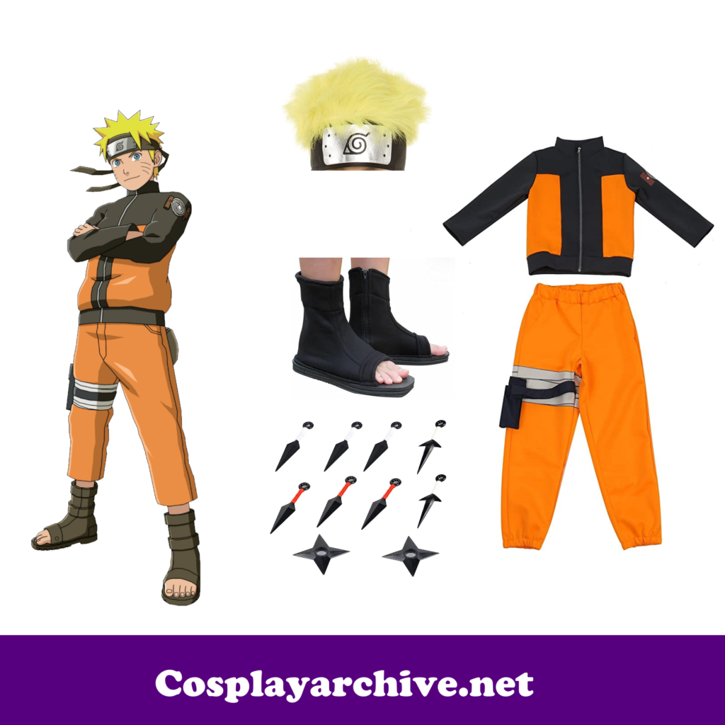Naruto Uzumaki Cosplay Costume from Amazon