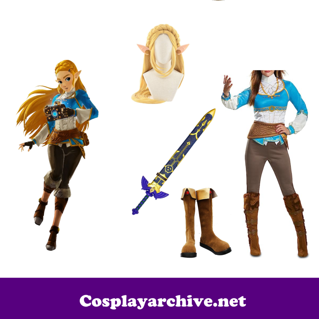 Princess Zelda Adventure Cosplay Costume Guide from Amazon
