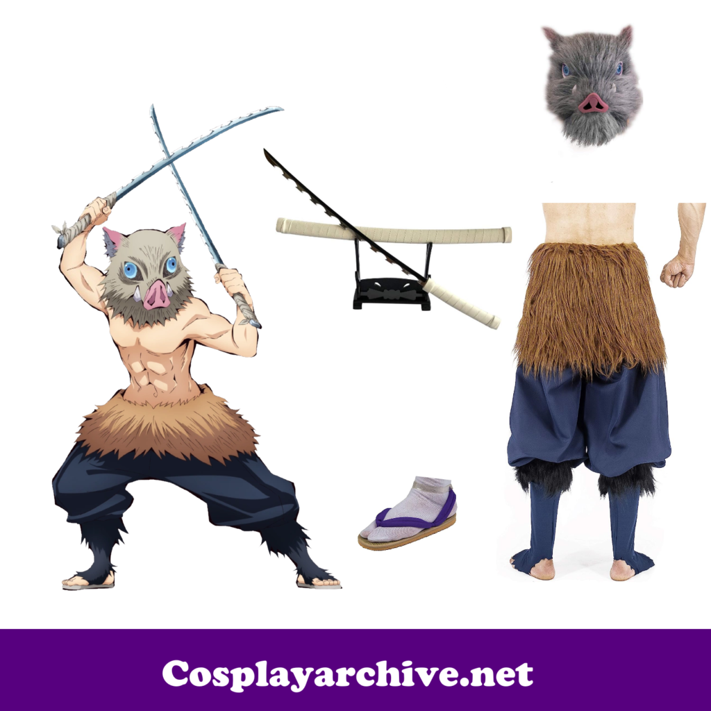 Inosuke Hashibira Cosplay Costume from Amazon