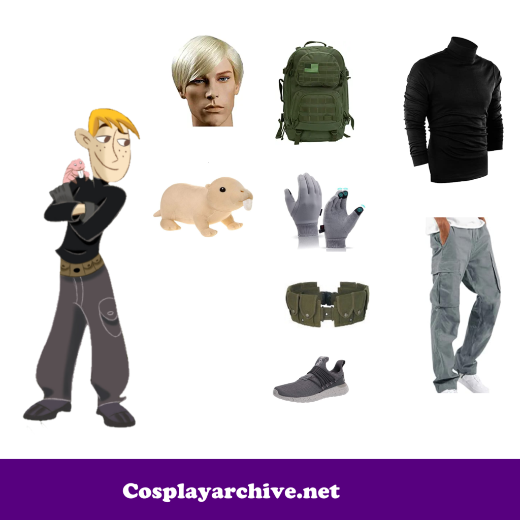 Ron Stoppable Mission Cosplay Costume from Amazon