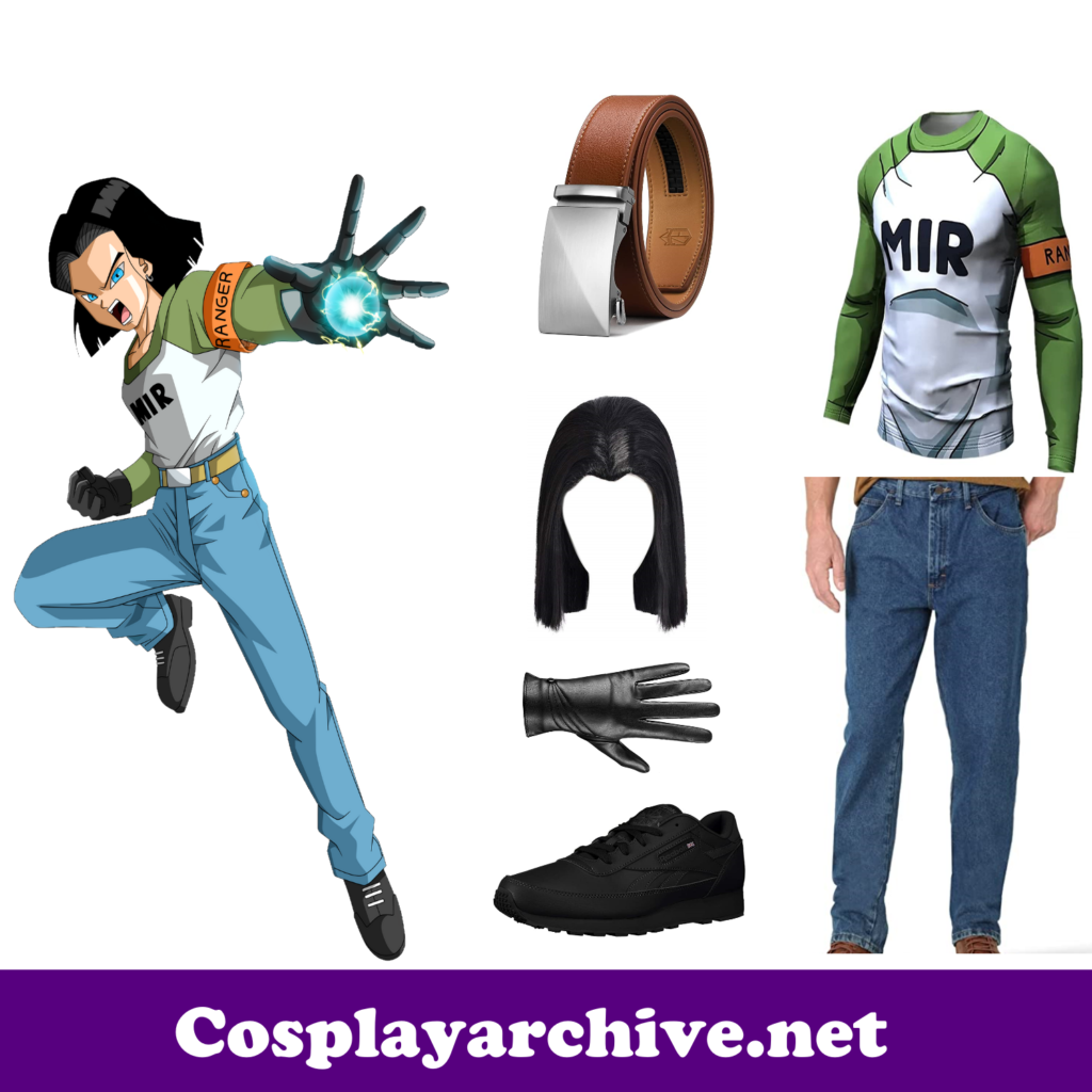 Android 17 Ranger Cosplay Costume from Amazon dragon ball