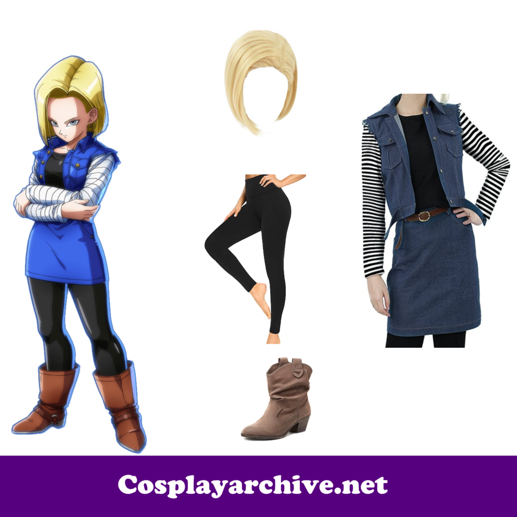Android 18 Cosplay Costume from Amazon dragon ball