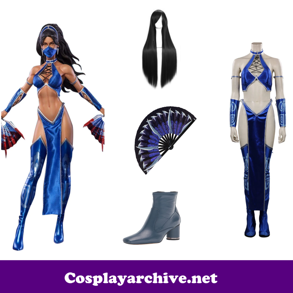 Kitana Cosplay Costume from Amazon Mortal Kombat