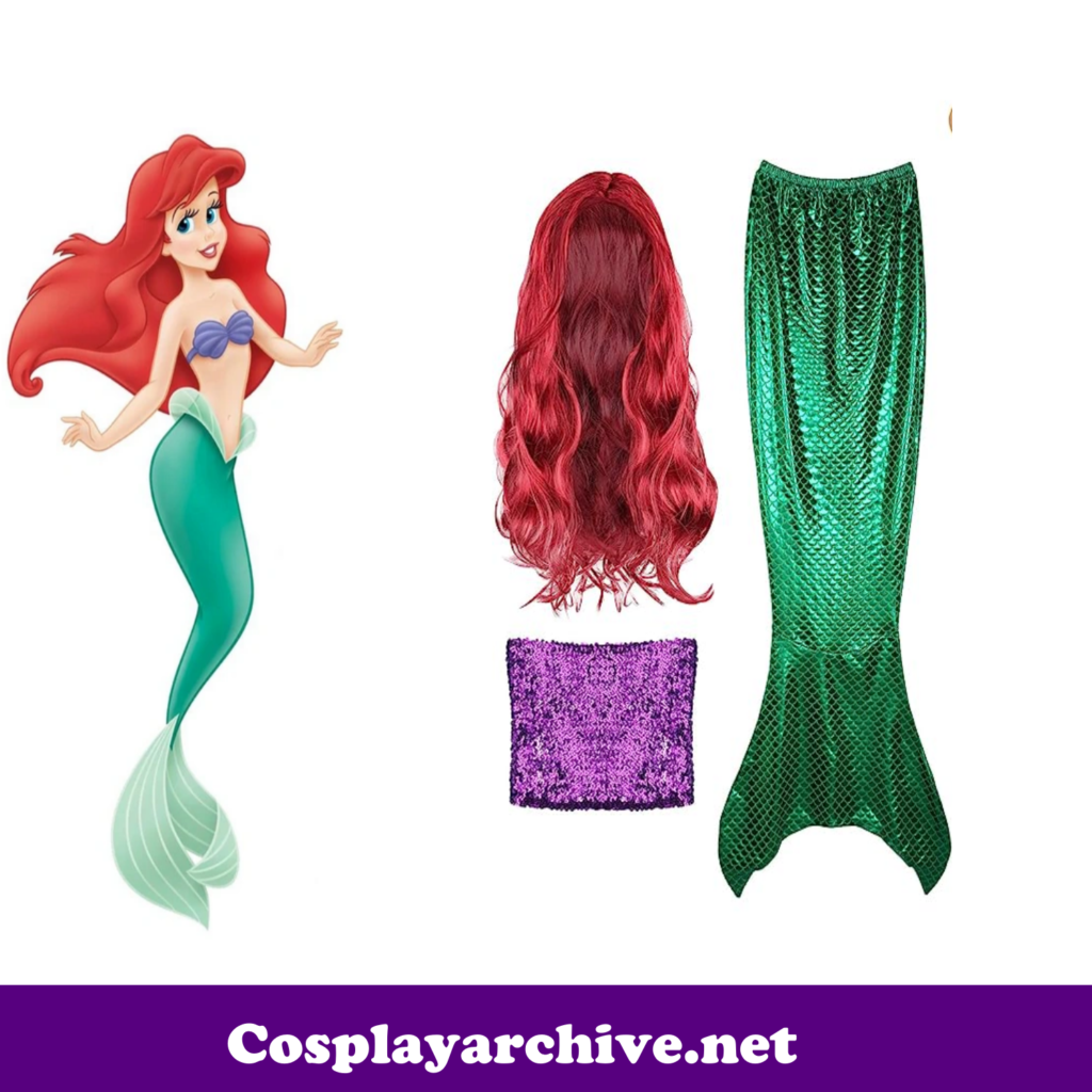 Ariel Cosplay Costume from Amazon for Adut - The little mermaid world