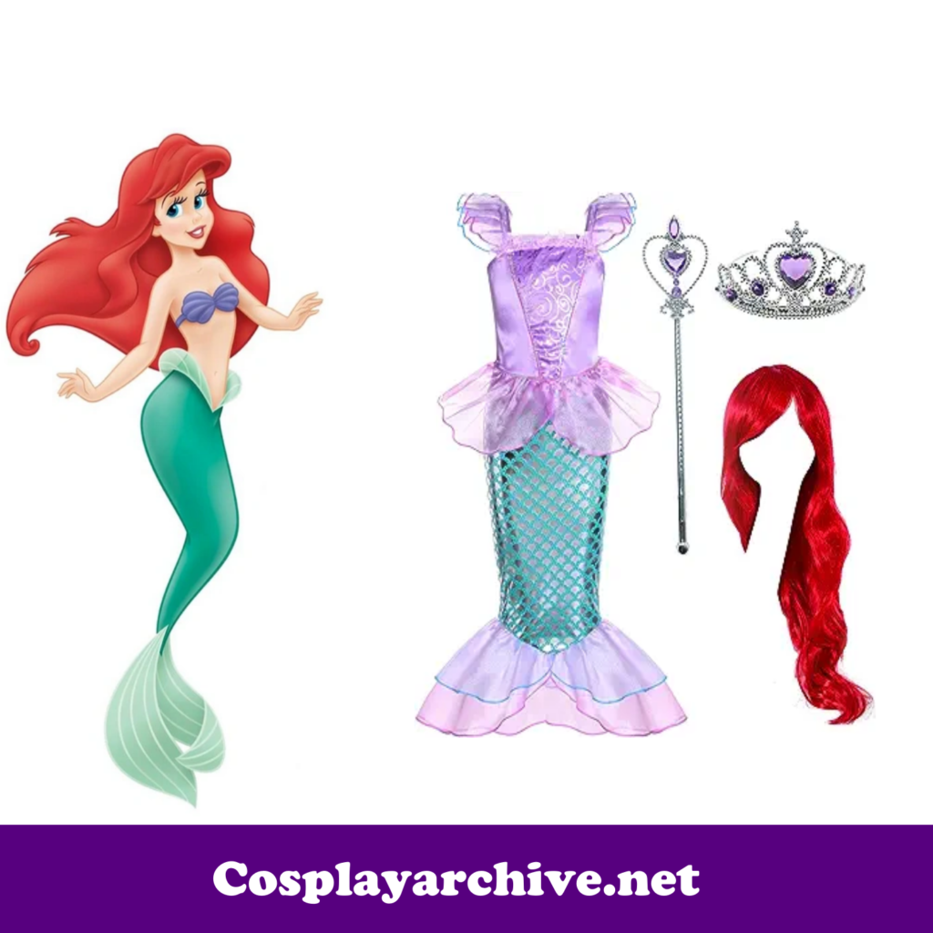 Ariel Cosplay Costume for Kids from Amazon the little mermaid